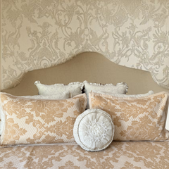 Turq Jacquard Damask BedCover set - 3pc