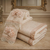 Peach Roset Towels