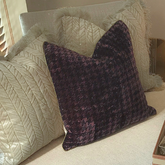 Houndstooth Luxe Cushion