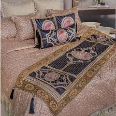 Black bal and Bedcover- 5 Pcs Set