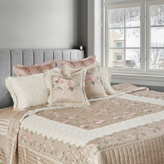 Oasis Beige Bedcover set