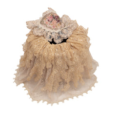 Antique floral(Beige) - Dustbin