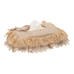 Antique floral - tissue box cover