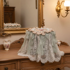 Antique floral(Blue) - Dustbin