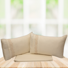 Éclat Royal Embellished Bedsheet -3pc