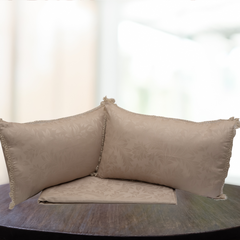 Beige Mist Jacquard Bedsheet -3pc