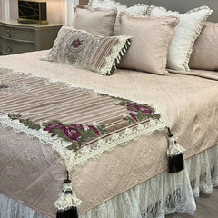 Chenile- Bedcover & Runner set