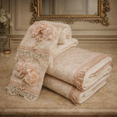 Peach Roset Towels