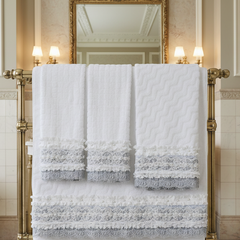 White veil towel