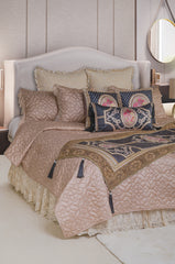 Black bal and Bedcover- 5 Pcs Set