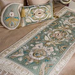 Green Eski -Bedcover & Runner set