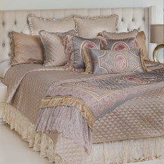 Grey bal and Bedcover - 5 Pc Set