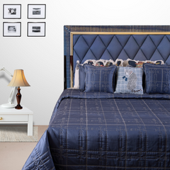 Linking Dreams Navy Bedcover Set- 3pc