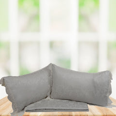 Silver Mist Jacquard Bedsheet-3pc