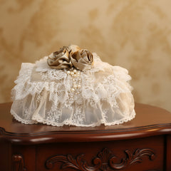 Gold and Cream - tissue box cover - Diva Riche