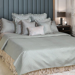 Lattice blue- Pillow cover - Diva Riche