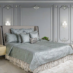 Water lily blue - Pillow cover - Diva Riche