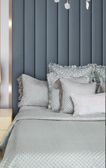 Lattice blue - Cushion Cover - Diva Riche