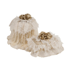 Gold and Cream - tissue box cover - Diva Riche