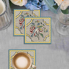 Ribbon Coaster - 8 pcs set - Diva Riche