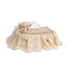 Peach and Cream - tissue box cover - Diva Riche