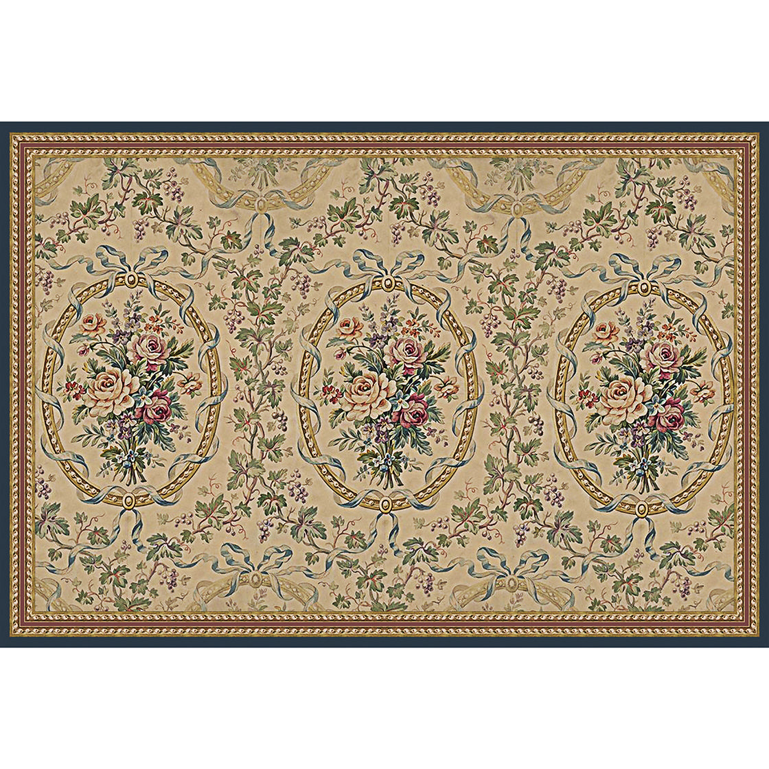 Antique floral Mat - Diva Riche