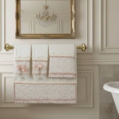 Peach Roset Towels - 4 pc sets - Diva Riche