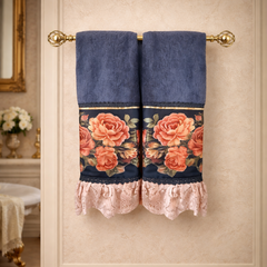Crimson Rose Hand Towel