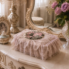 Pink Floral Tissue Box cover