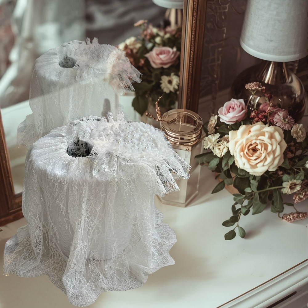 White Veil Dustbin