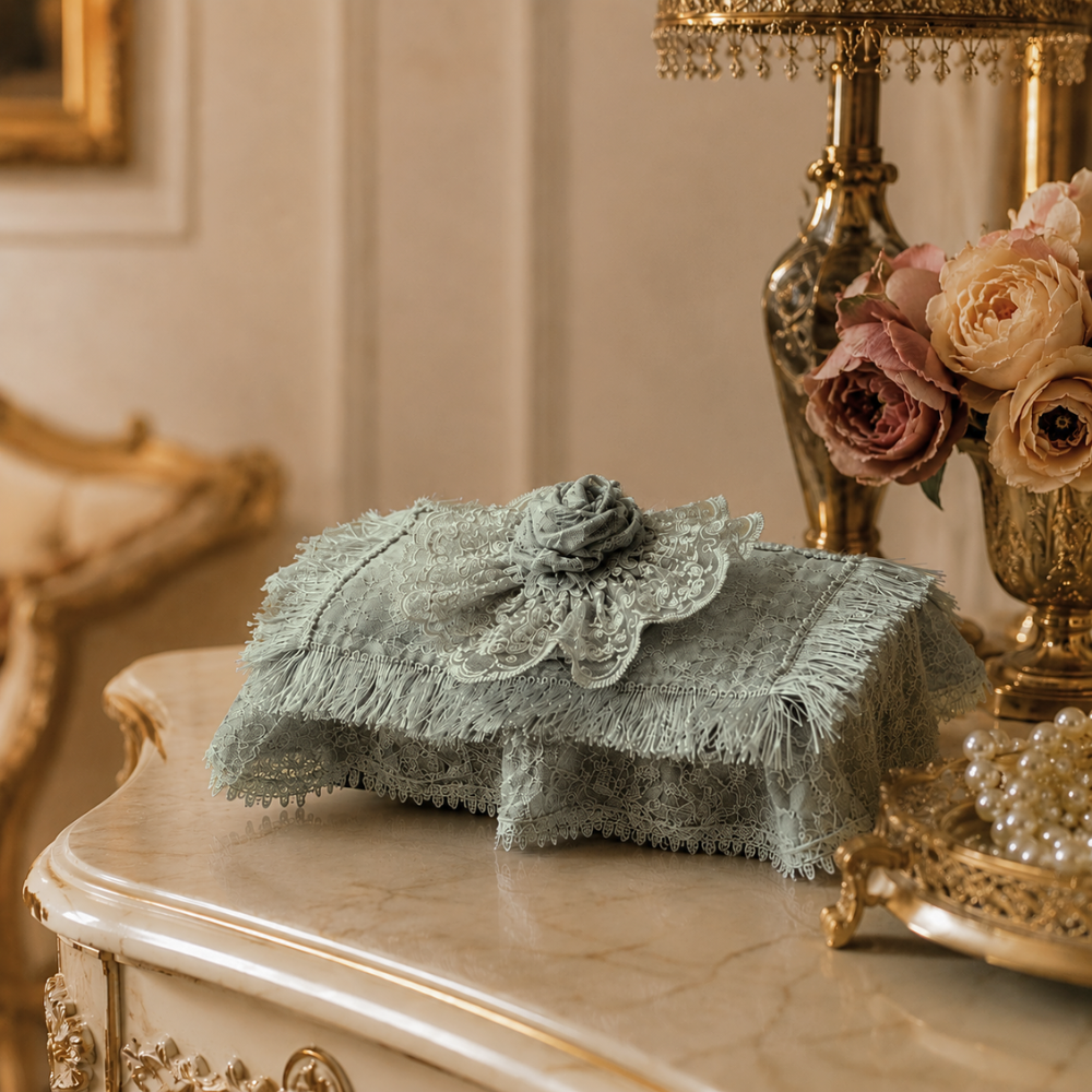 Celestial Lace -Tissue Box Cover