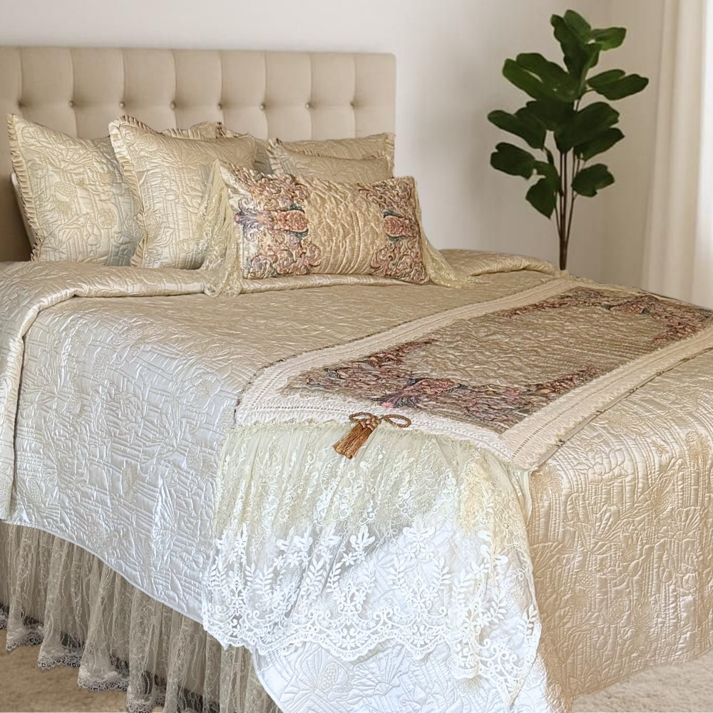 Book style -Bedcover & Runner set