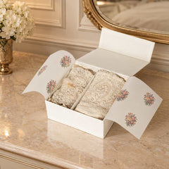 Gift set- cream towel & tissue combo