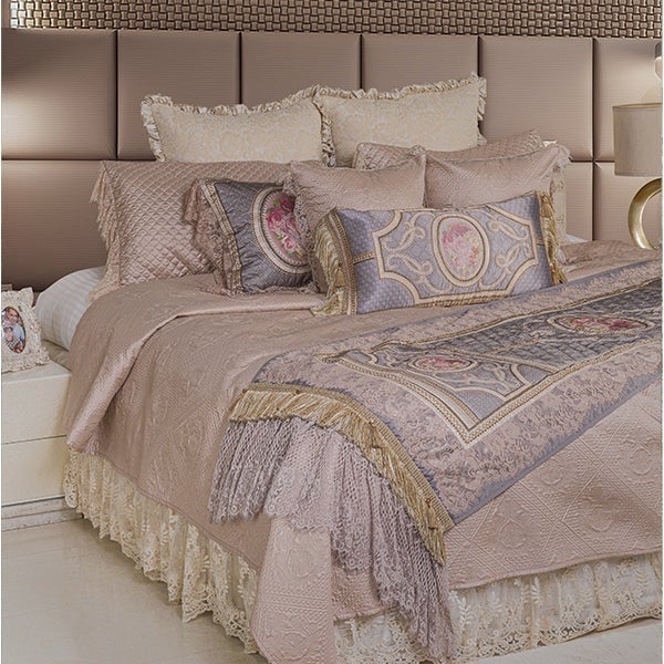 Grey bal and Bedcover  - 5 Pc Set