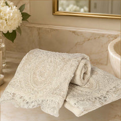 Gift set- cream towel & tissue combo