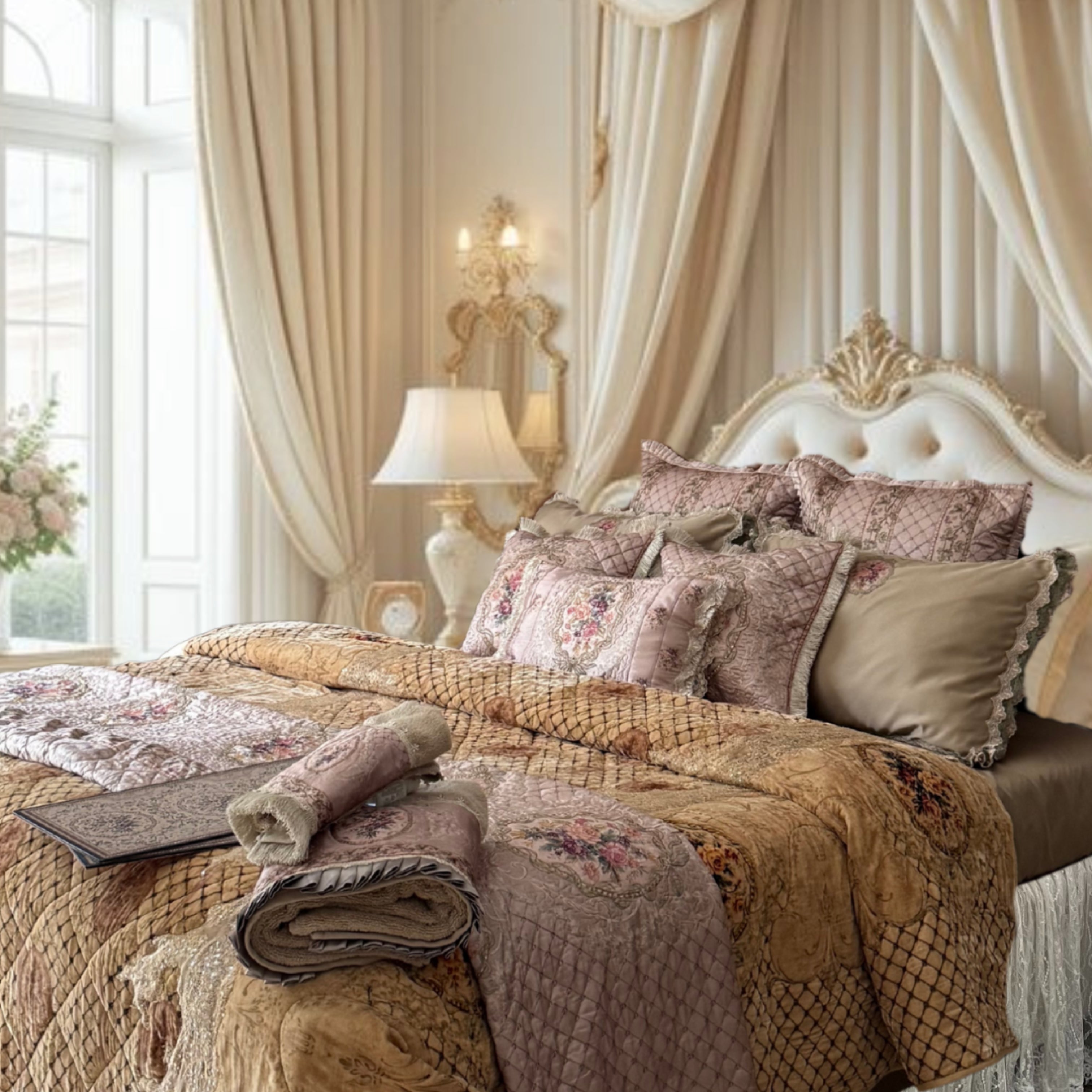 Antique Floral Quilt