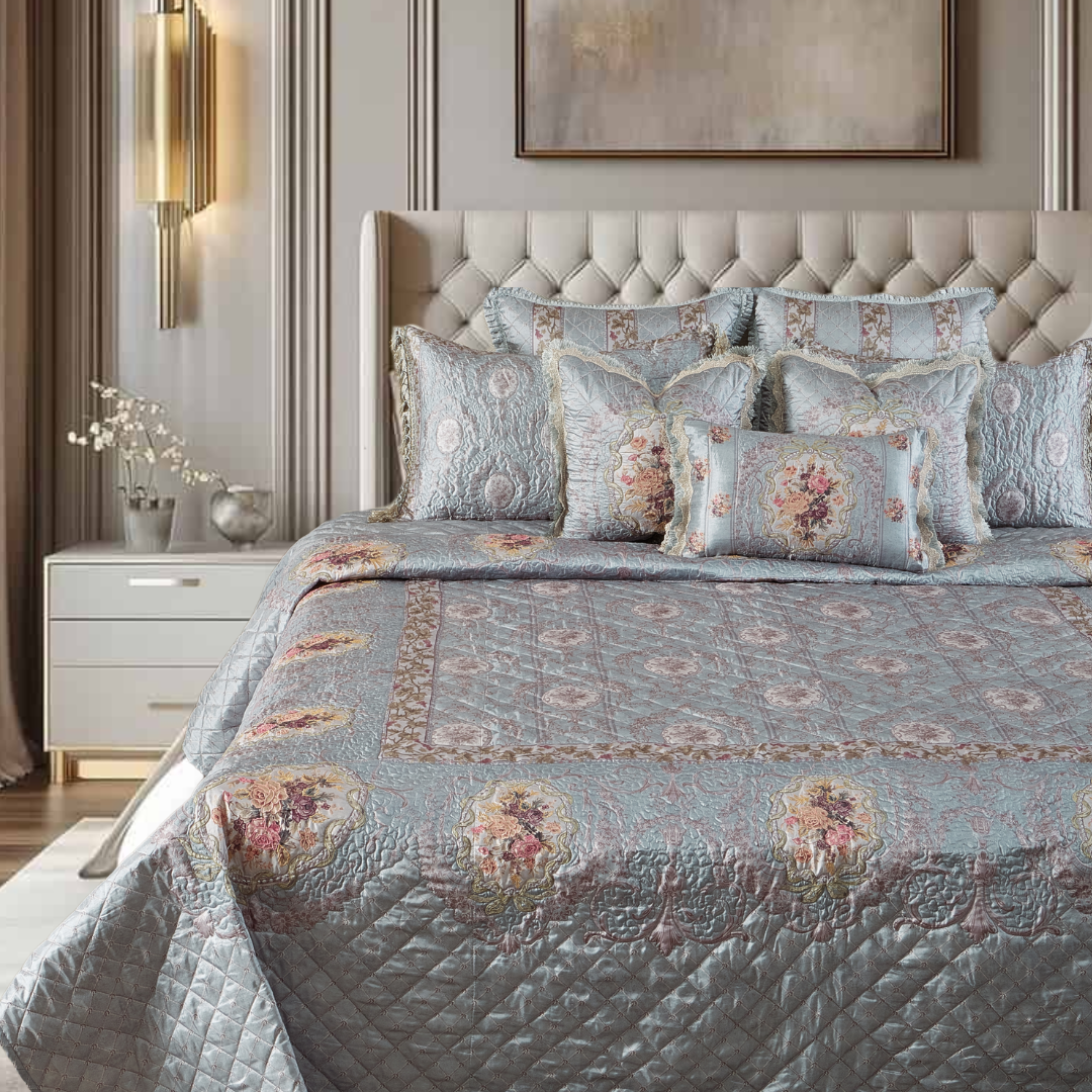 Antique Floral Bedcover Set