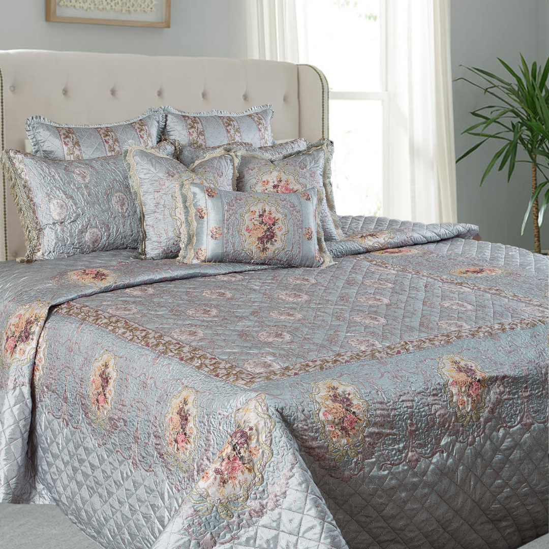 Antique Floral Bedcover Set