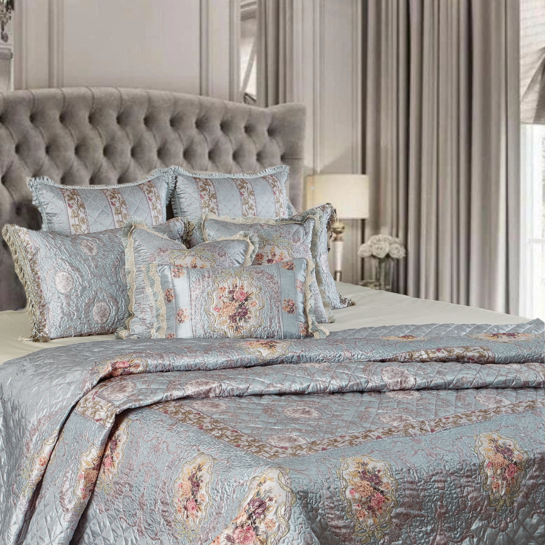Antique Floral Bedcover Set