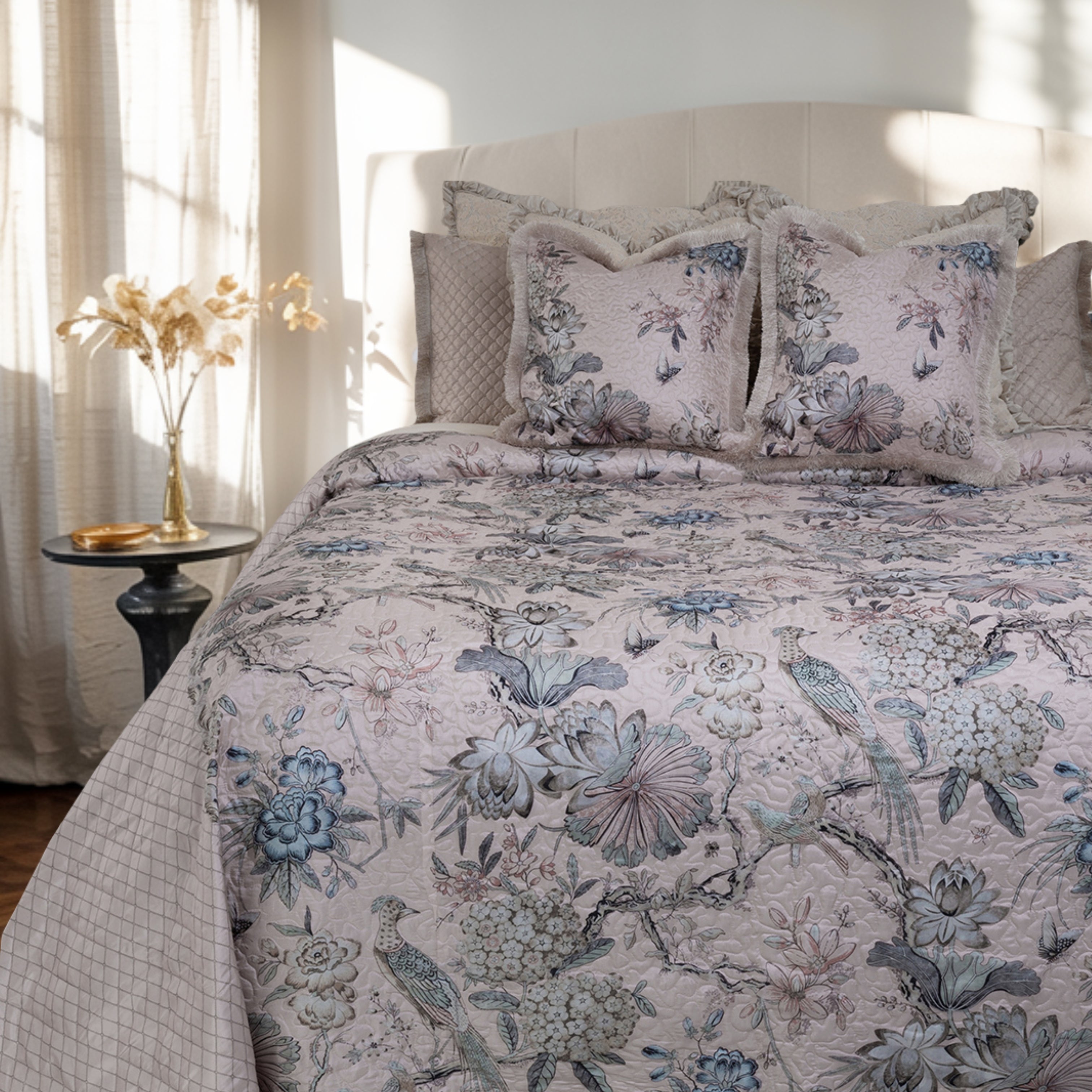 Pottery Bedcover Set-3 pc