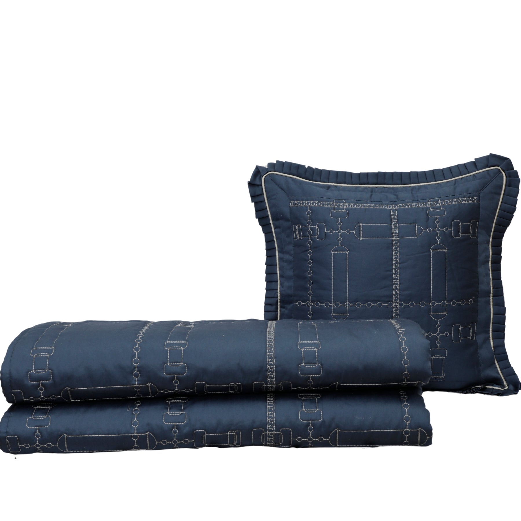 Linking Dreams Navy Bedcover Set- 3pc