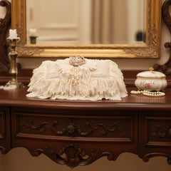 English wedding  - tissue box cover