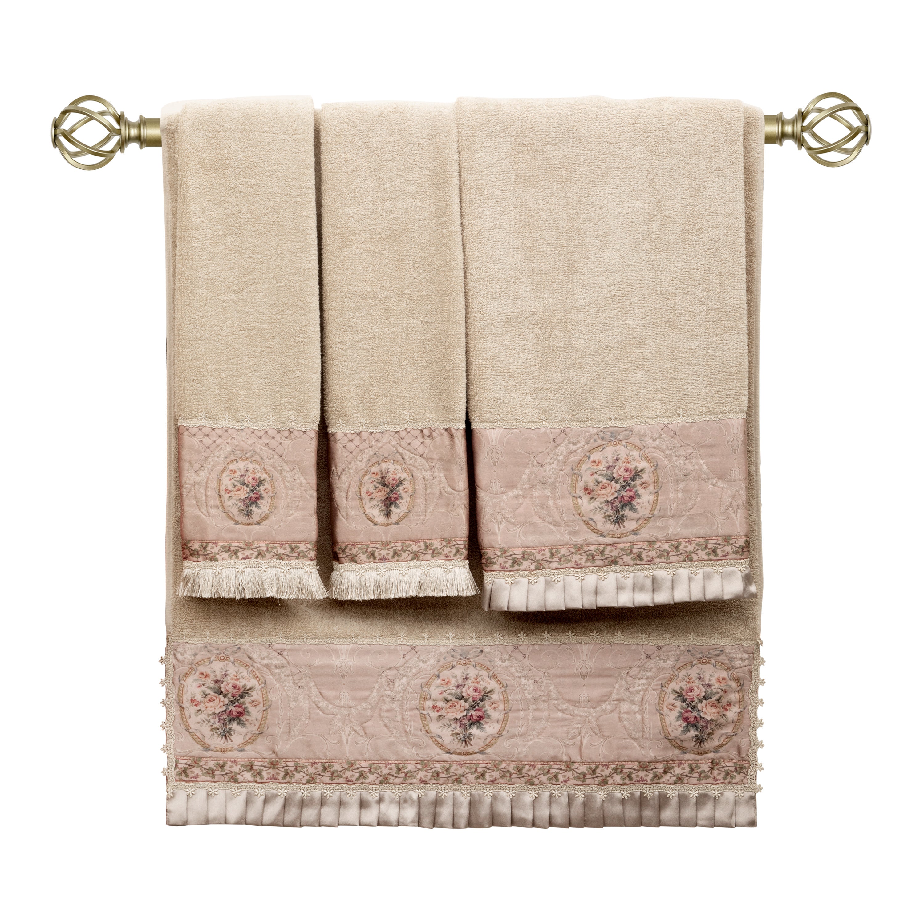 Antique Floral Towel