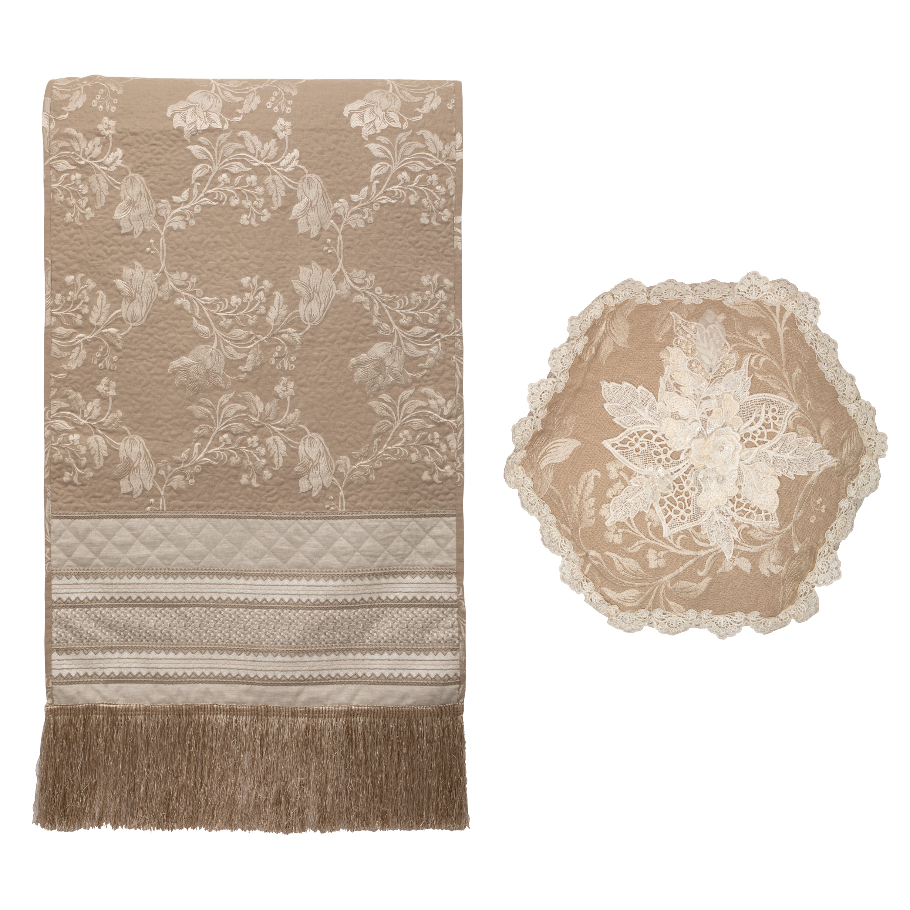 Bloom Bed Runner & cushion