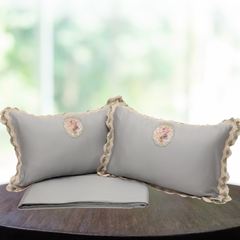Antique Floral Bedsheet-3pc