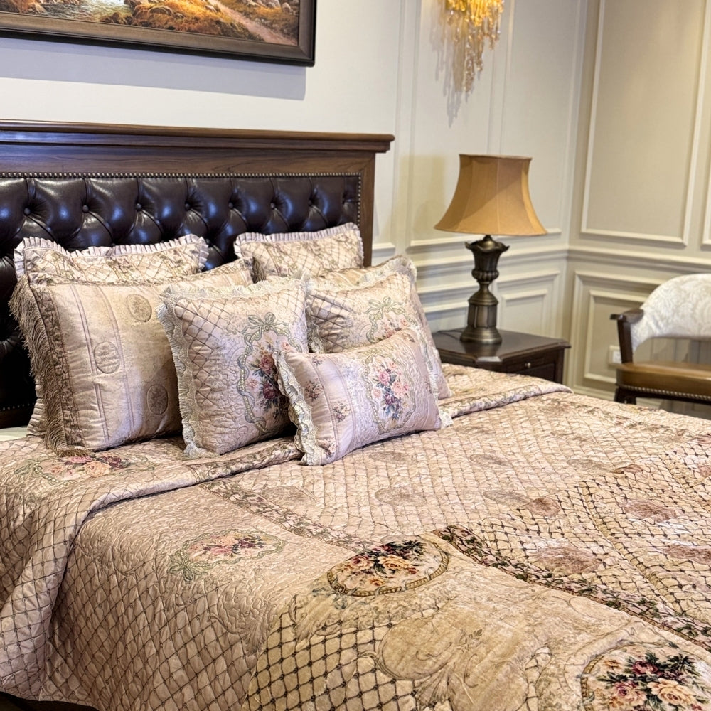 Antique Floral Bedcover Set