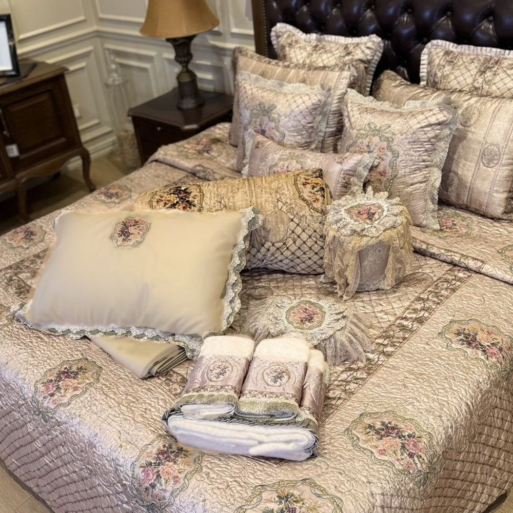 Antique Floral Bedcover Set
