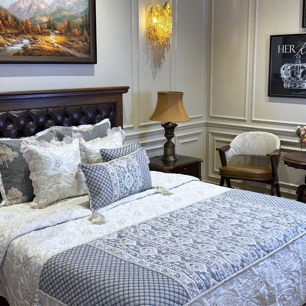 Oceanive- Cotton Bedcover & Runner Set