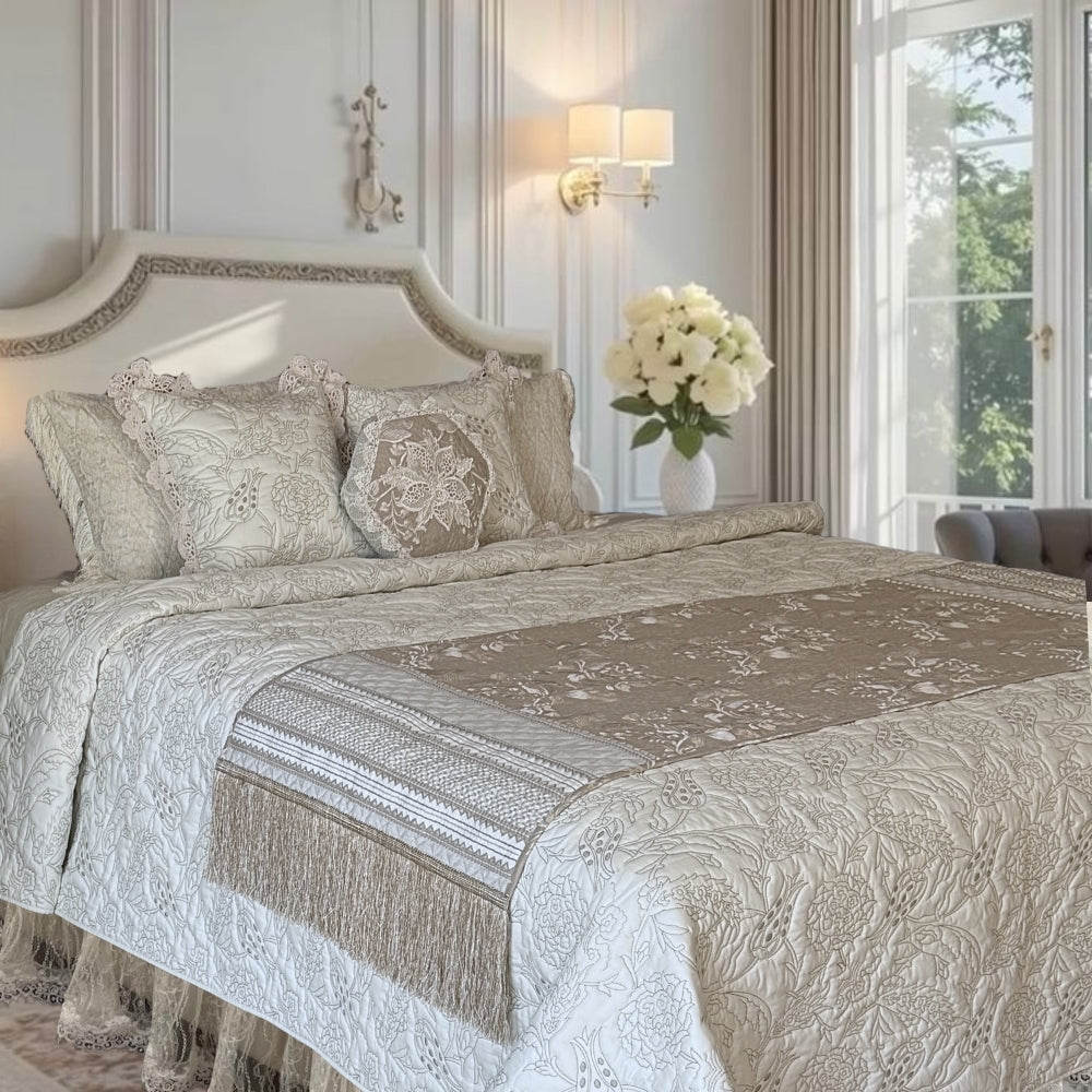 Bloom- Cotton Bedcover & Runner Set