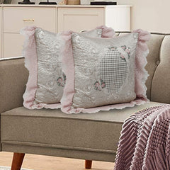 Pink floral- Cushion Cover